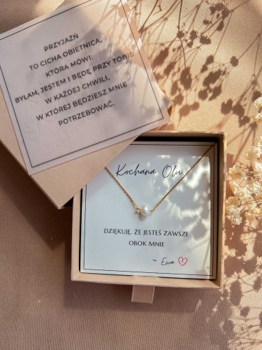 Naszyjnik-Only-One-srebro-zlocone-naszyjnik-z-perelka-Naszyjnik-dla-Siostry-z-zyczeniami.jpg